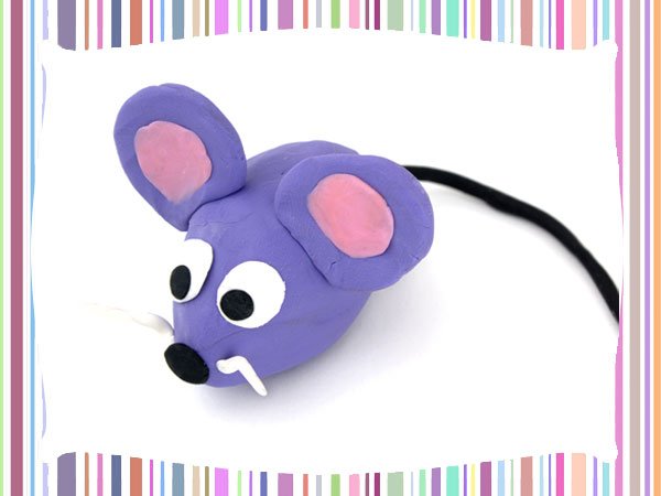 Ratón De Plastilina Manualidad Para Niños