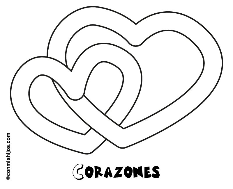 Dibujos Para Colorear De Corazones Para Imprimir Imagui