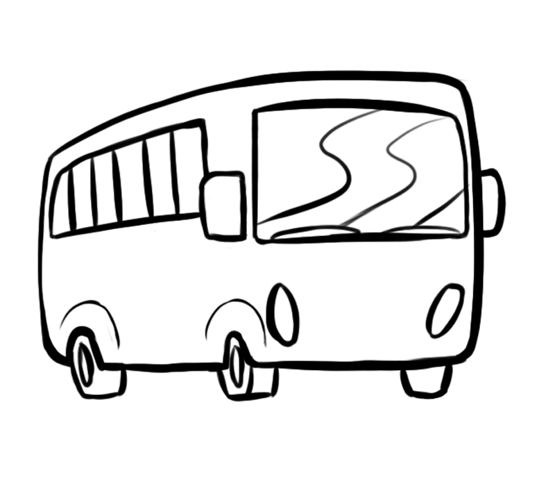 Bus dibujo infantil - Imagui