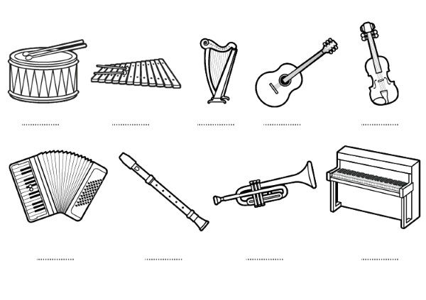 Canciones infantiles: Los instrumentos musicales 