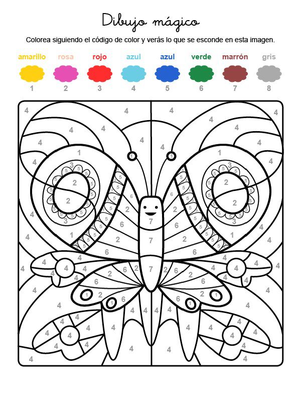 Imprimir Dibujo  m gico de una mariposa dibujo  para  