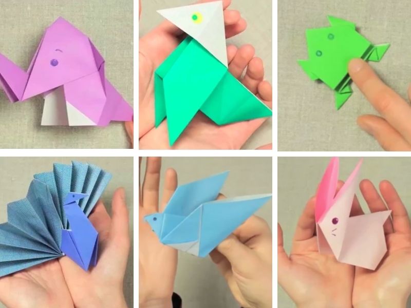 Las 10 FIGURAS de PAPEL en Origami más fáciles de hacer 