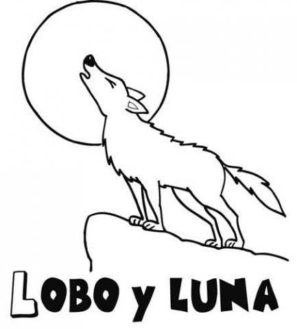 Dibujo De Un Lobo Para Colorear Dibujos De Animales Para Ninos