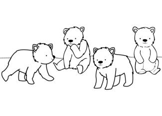 Carnaval de los osos: dibujo para colorear e imprimir