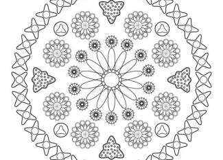 Mandala microscópica: dibujo para colorear e imprimir
