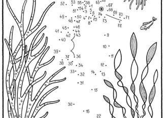 Dibujo de unir puntos de un caballito de mar: dibujo para colorear e imprimir
