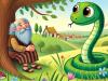 Fábula para niños: El sabio y la serpiente