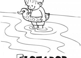 Niño con flotador