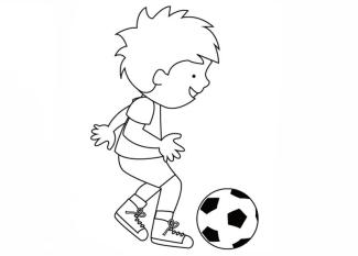 Niño dando toques al balón