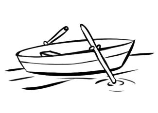 Barca con remos