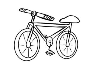 Dibujos de bicicleta para niños. Imprime y colorea este dibujo