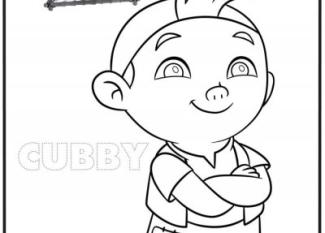 Dibujo de Cubby para colorear. Dibujos de Jake y los Piratas
