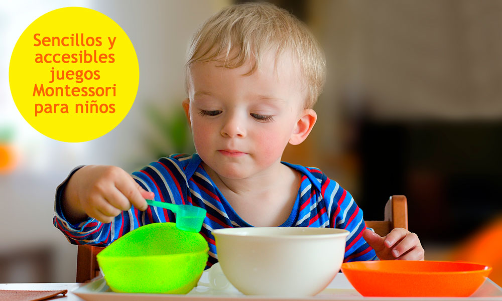 10 juegos Montessori para bebés y niños para hacer en casa)