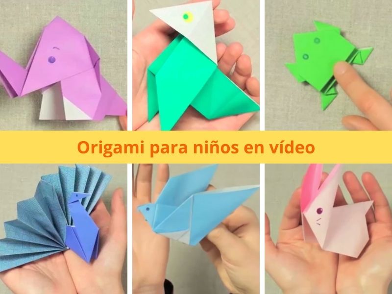 7 Figuras Fáciles De Origami Para Niños En Vídeo 1733